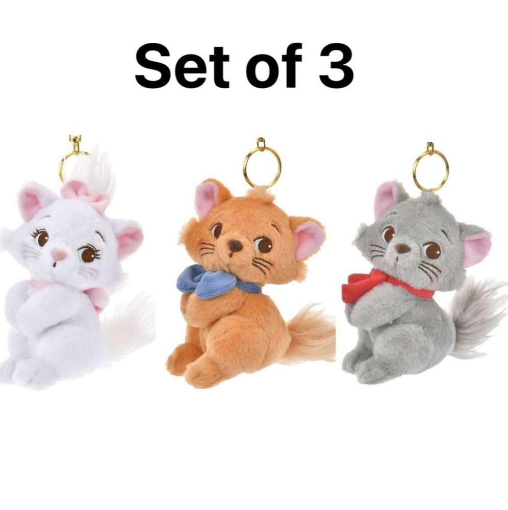 Tokyo Disney Aristocats Marie Berlioz Toulouse Plush Keychain