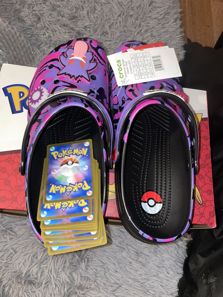 NEW Crocs Classic Clog Pokemon 'Gengar' | Mens Size 10 Womans Size 12