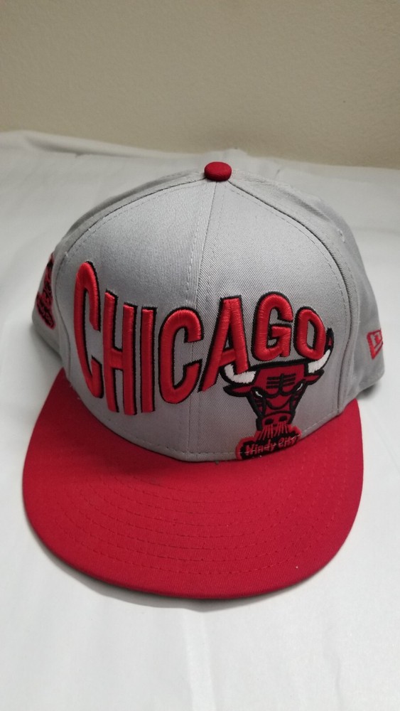 Chicago Bulls Hat New Era 9FIFTY Snapback Spellout WIndy City Preowned / Fair