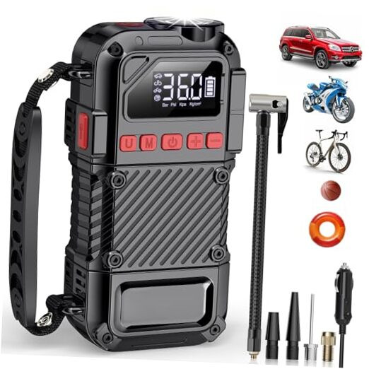 20000mAh 150 PSI Portable Tire Inflator Air Compressor Pump