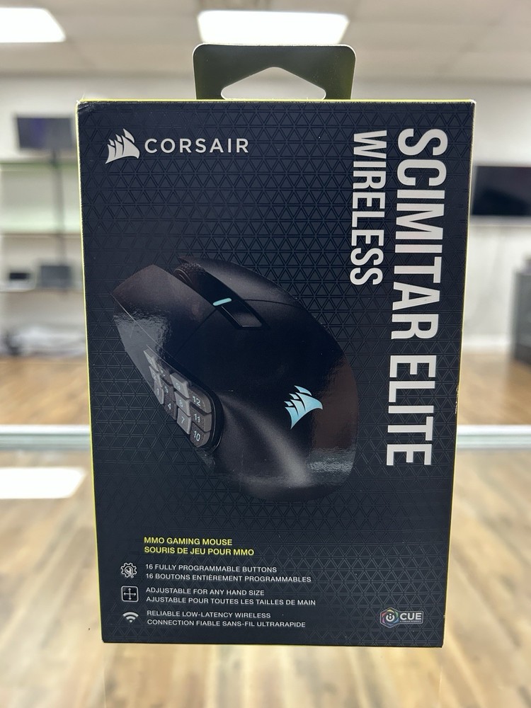 CORSAIR SCIMITAR ELITE Wireless MMO Gaming Mouse with 18 Programmable Buttons