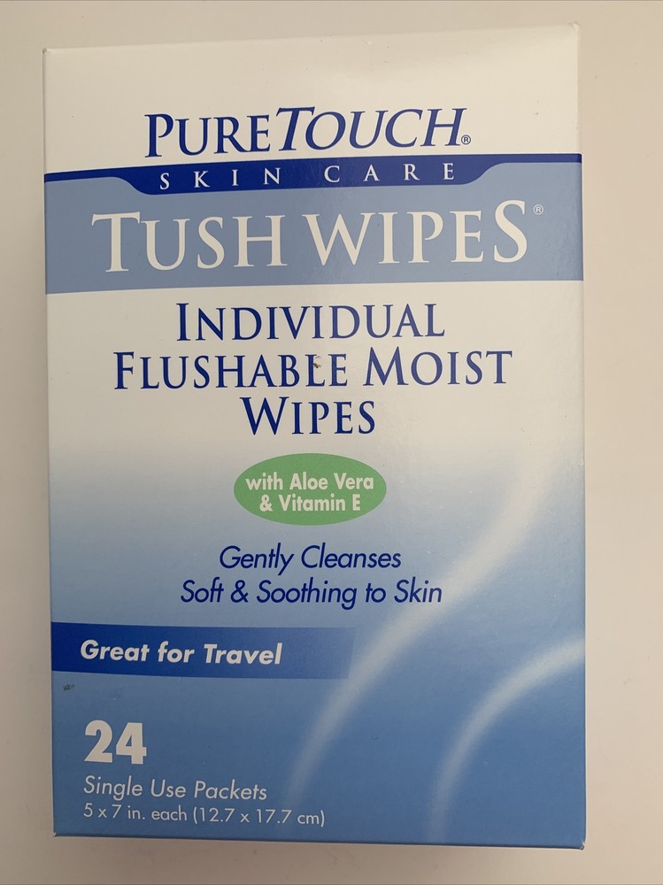 Pure Touch Tush Wipes 24 count