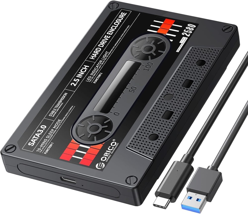 2.5Inch Hard Drive Enclosure USB C to SATA III External Case Max 6TB for Samsung