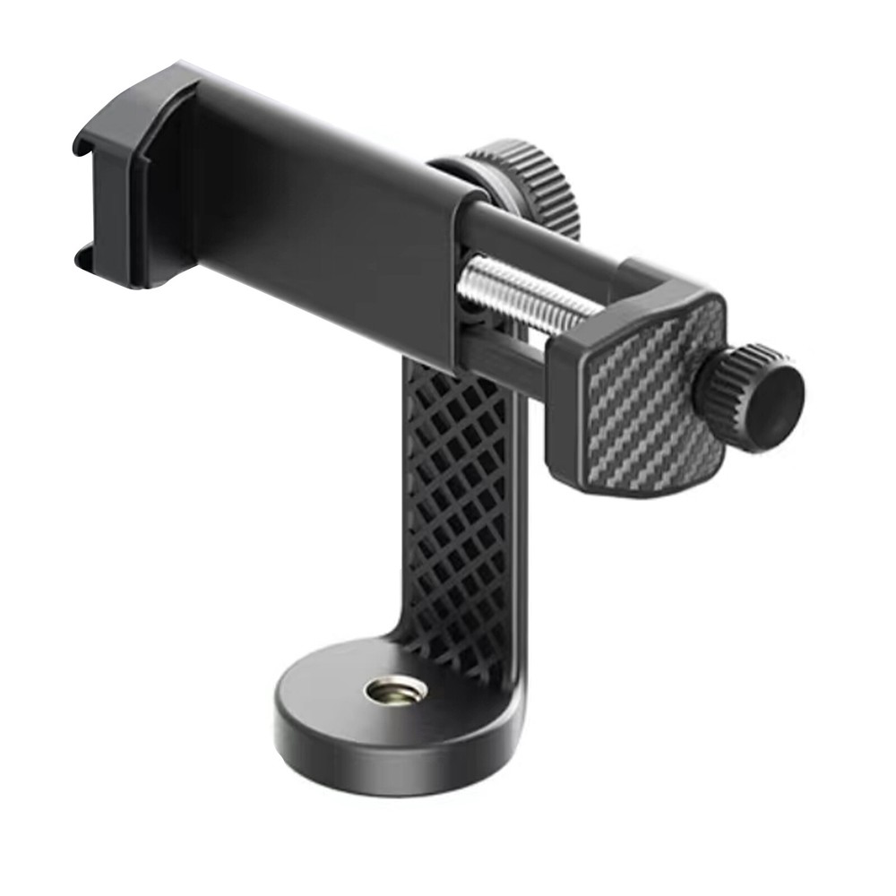 Adjustable 55-100mm Width Phone Stand Clip Holder With 1/4 Screw Cold Shoe