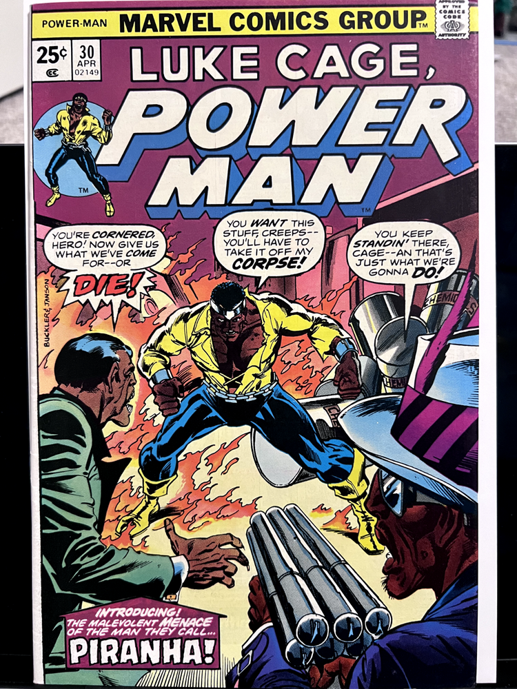 Luke Cage Power Man #30 VF+ Piranha