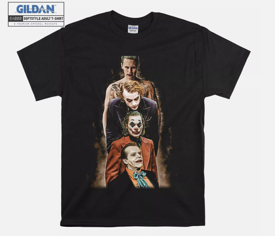 SALE Joker Movie Character Smile T-shirt Gift Hoodie Tshirt Men Women Unisex