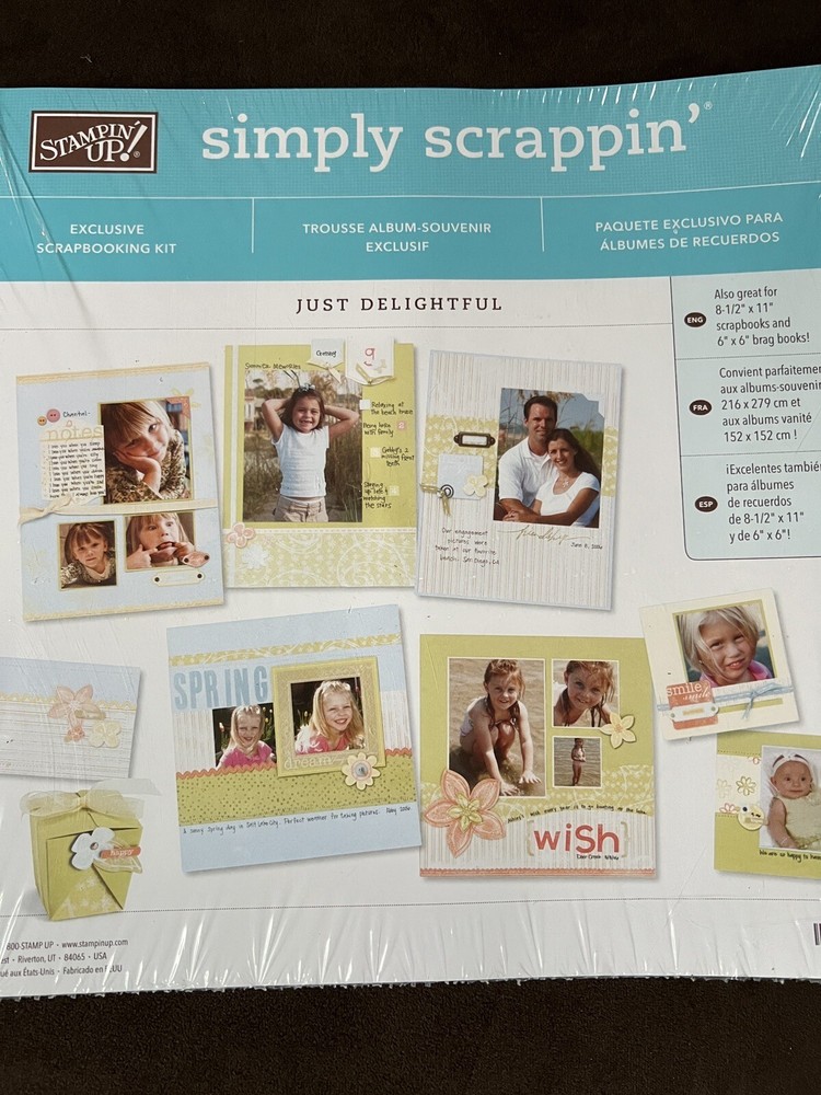 Stampin Up Simply Scrappin Just Delightful Kit Retired New