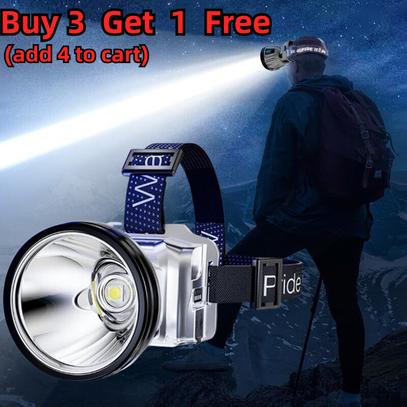 LED Lampara De Cabeza Recargable Luz De La Cabeza Linterna Para Deportiva 2025