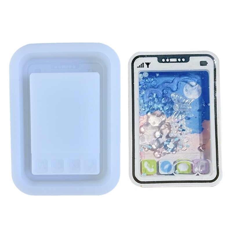 Reusable Silicone Resin Shaker Mold for DIY Craft Projects