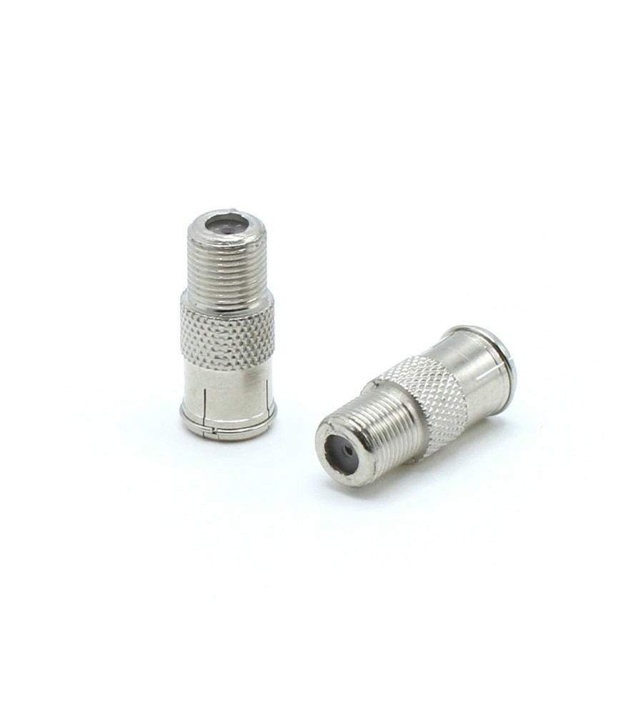 Coax Cable RG6 Compression Connectors - Push On Coaxial F Connector - 4 Pack