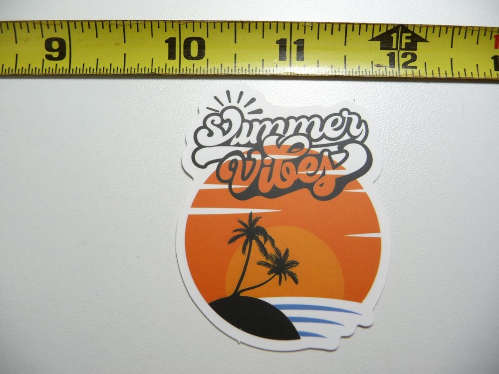 SUMMERTIME SUMMER TIME SUNSET ISLAND TREES DECAL STICKER VACATION TRIP