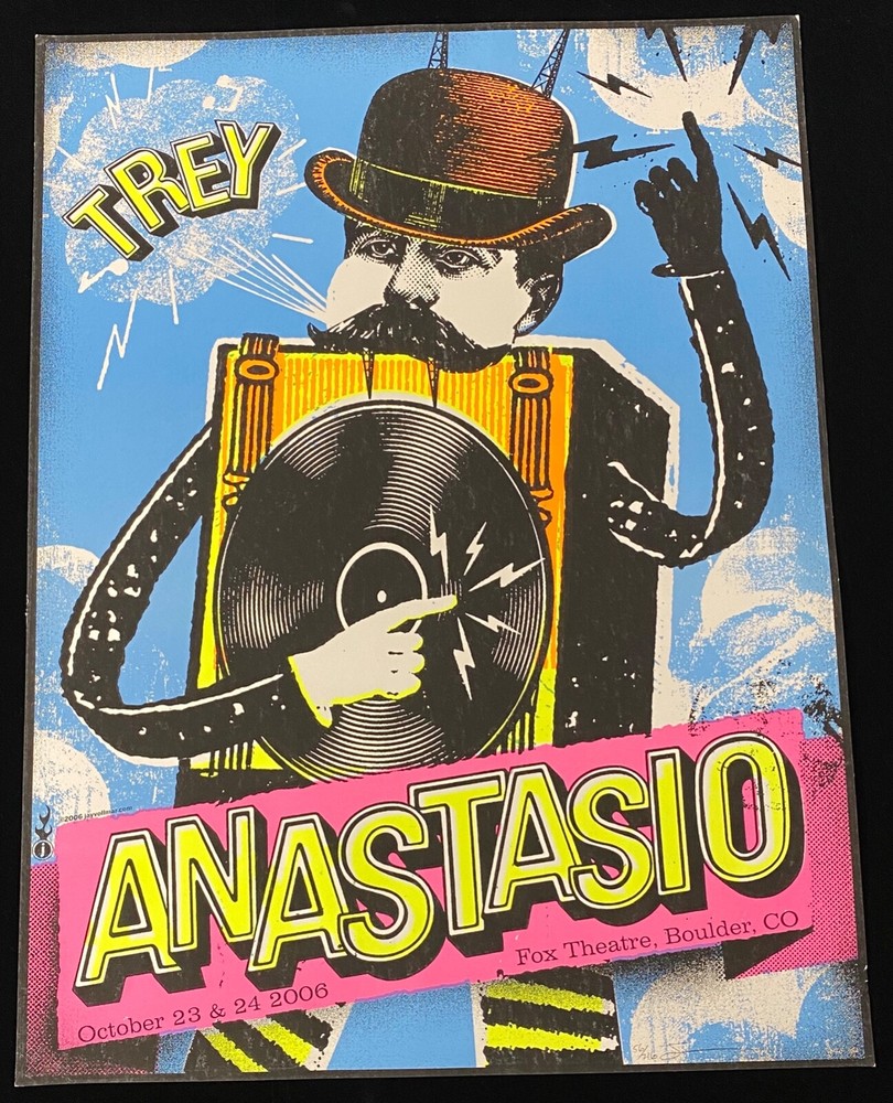 ORIGINAL 2006 Trey Anastasio Concert Poster Fox Theatre Boulder CO 24.25x18.25