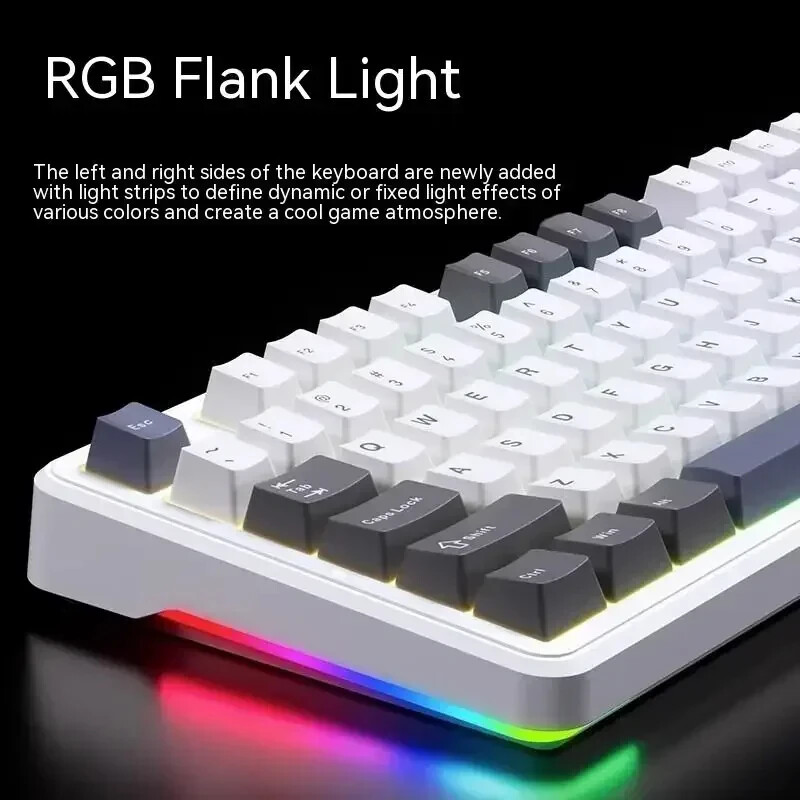 Mechanical Keyboard Wired/2.4g Wireless/Bluetooth 3 Mode Hot Swap Rgb Pbt Gasket