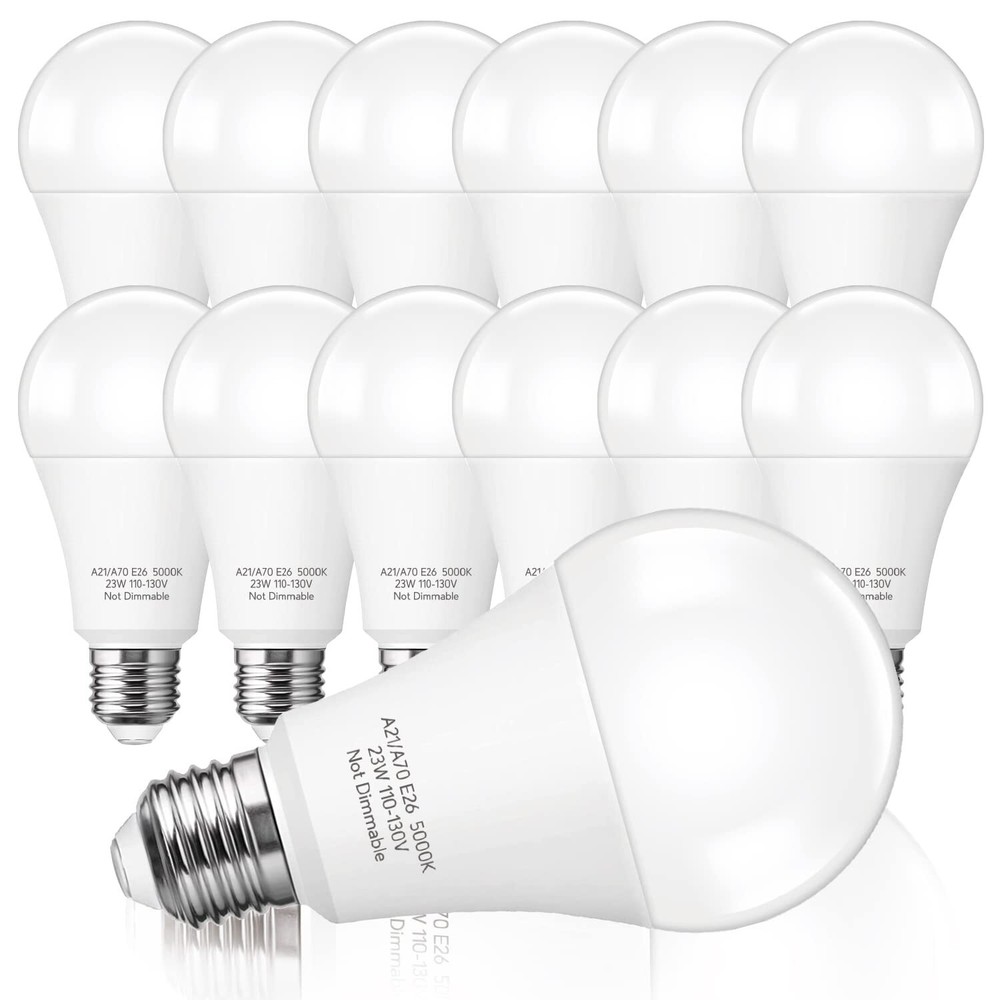 150-200W Equivalent 23W LED Bulb, A21 LED Super Bright Light Bulb, 2500 Lumen...