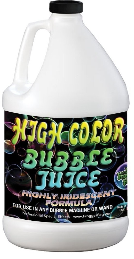 Froggy's Fog 1 Gallon Iridescent Bubble Juice Solution for Giant Bubbles