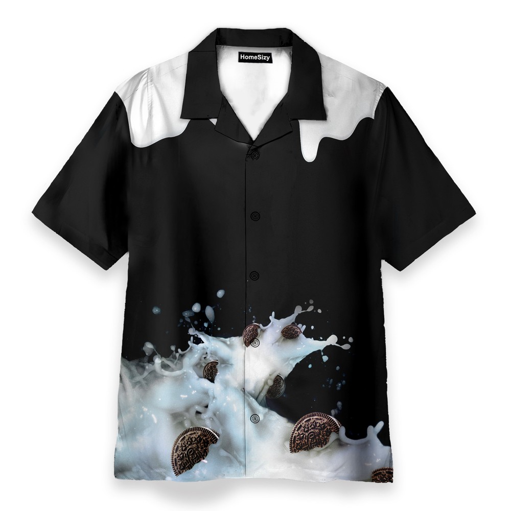 Milk Oreo Cookies Cosplay Costume   Hawaiian Shirt