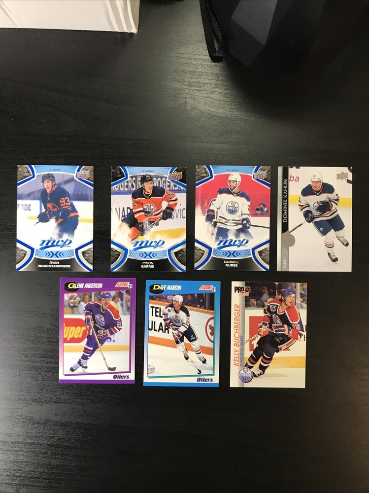 7 CARD EDMONTON OILERS NHL HOCKEY LOT