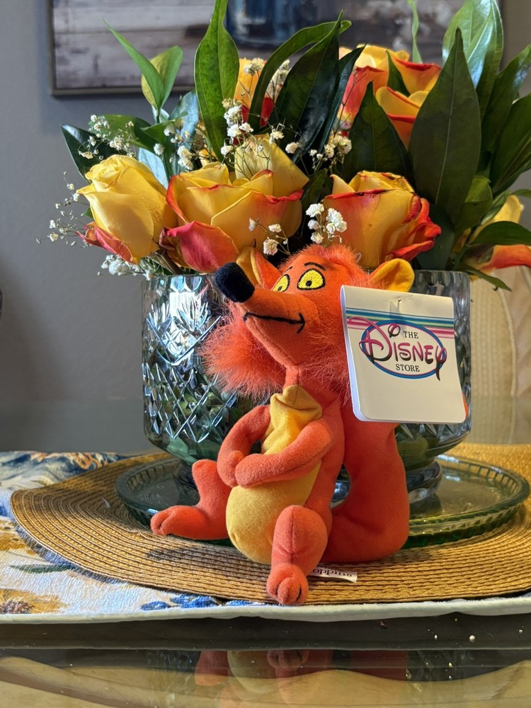 Disney Store Mary Poppins Fox 7 Inch Mini Bean Bag Plush NWT