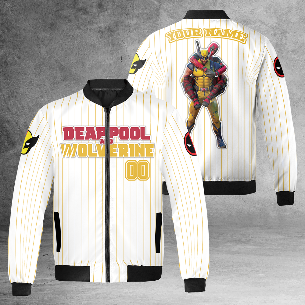 Wolverine Deadpool BFF Superhero Personalized Bestie Jacket-image