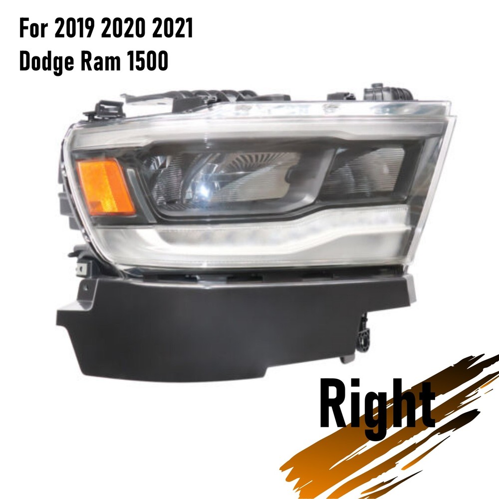 Right Headlight For 2019-2022 Dodge Ram 1500 TRX  Passenger Side Led Headlamp
