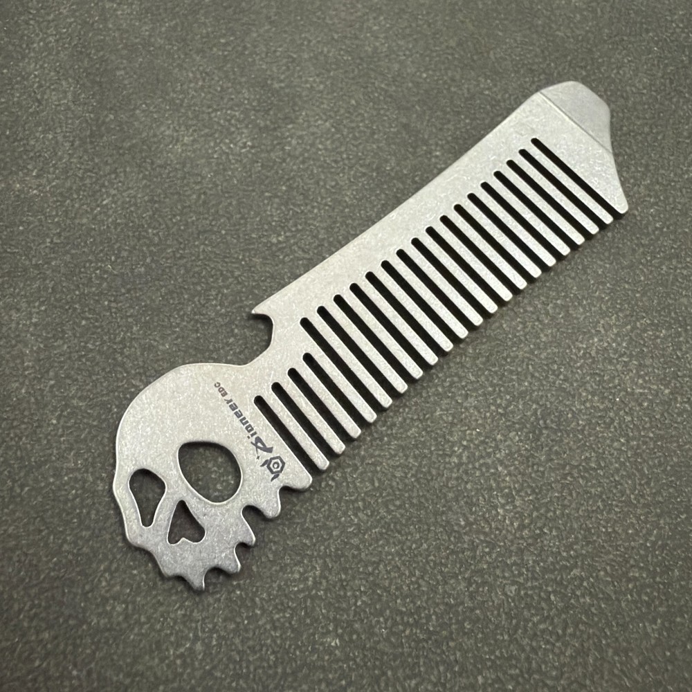 RIHE Design TC4 TITANIUM PRY Bar TOOL Ghost EDC bottle opener Comb