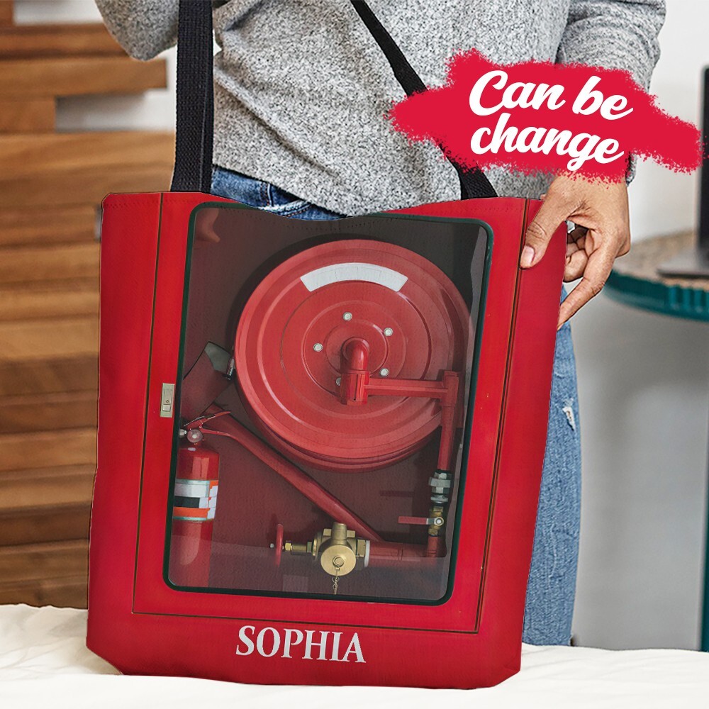 Custom Firefighter Tote Bag - Unique Gift for Firefighter Lovers-image