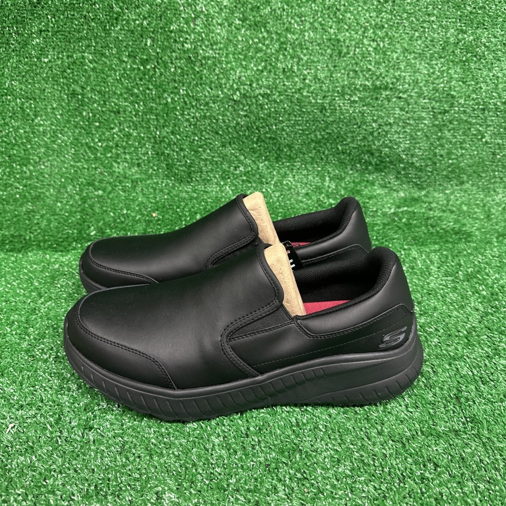 Skechers Work Slip-Resistant Relaxed Fit: Squad Chaos - Rockrath Sz: 10 Black
