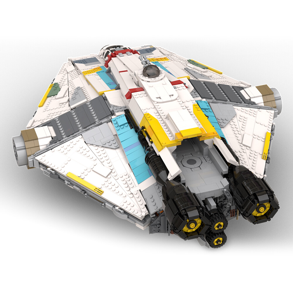 MOC Spaceship Model Building Blocks Set Ghost Ship 4703 Pcs Bricks Toy for Adult