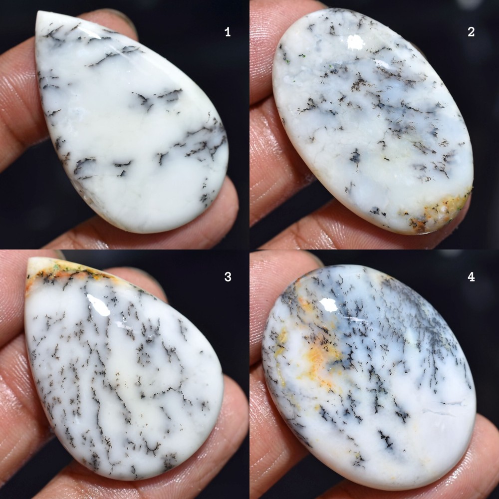 Natural Dendrite Cabochon, Wholesale Price Smooth Polished Stone