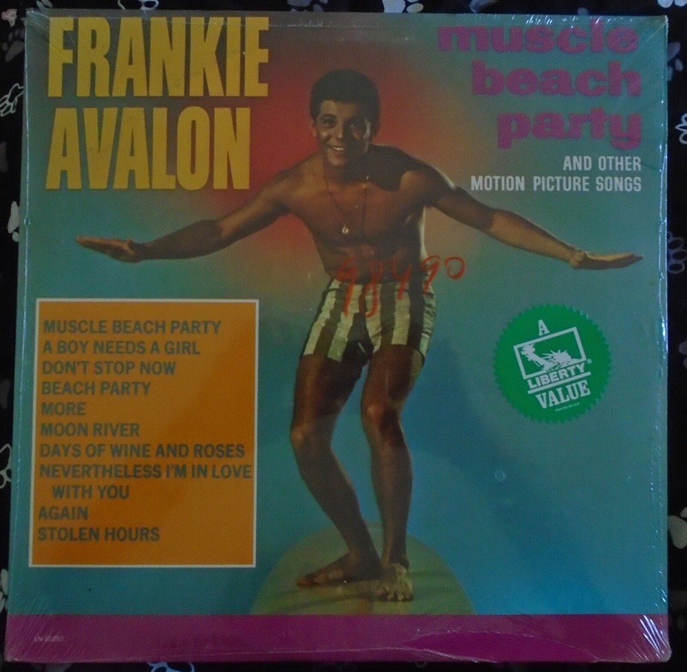 FRANKIE AVALON, Muscle Beach Party And Other Motion USA New Old Stock Sealed LP