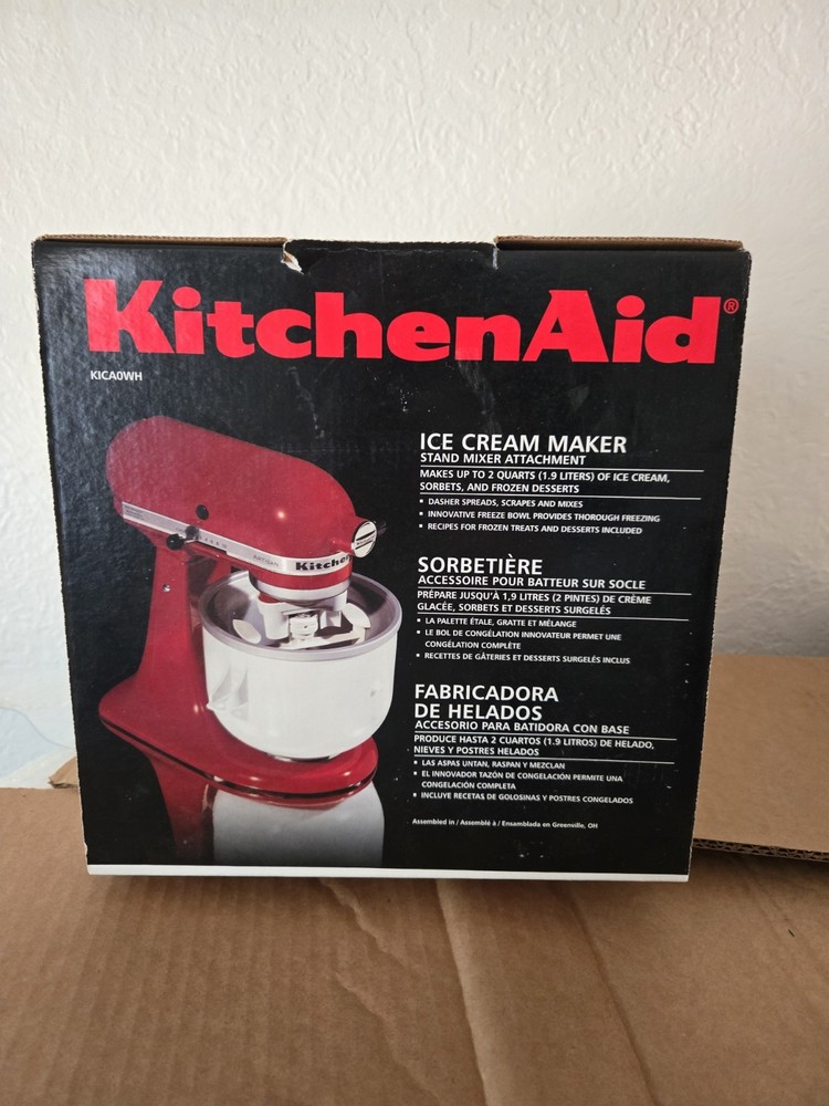 KitchenAid Stand Mixer Ice Cream Maker Attachment New in Box