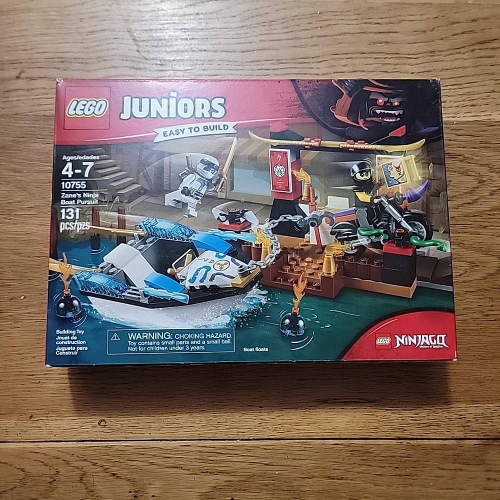LEGO Ninjago Juniors Zane's Boat Pursuit 10755 New Sealed Retired Set