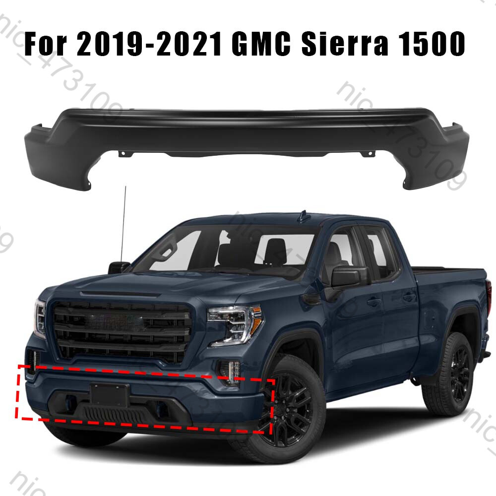 NEW Chrome Steel Front Bumper Face Bar for 2019 2020 2021 GMC Sierra 1500 Pickup