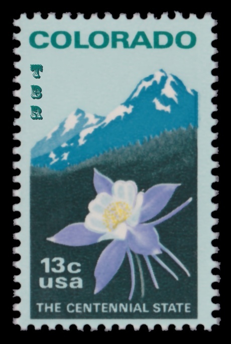 1711c Colorado Statehood Bullseye Perforated 11.2 Variety 1977 MNH - Buy Now-image