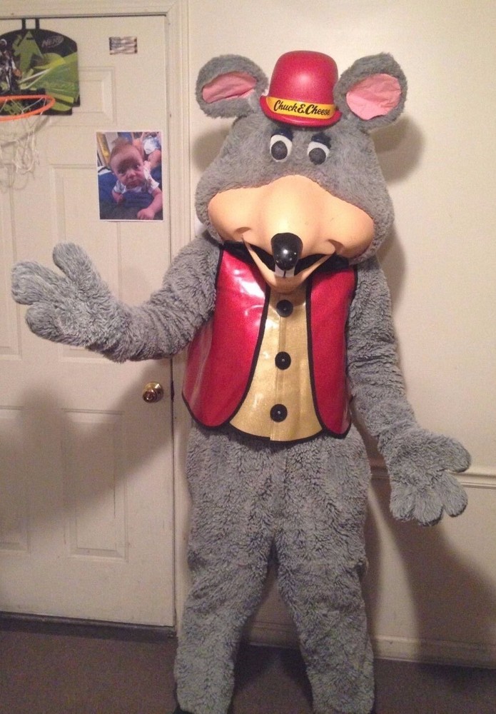 Vintage OG Chuck E Cheese MASCOT Walkaround Costume Complete Not on Pawn Stars