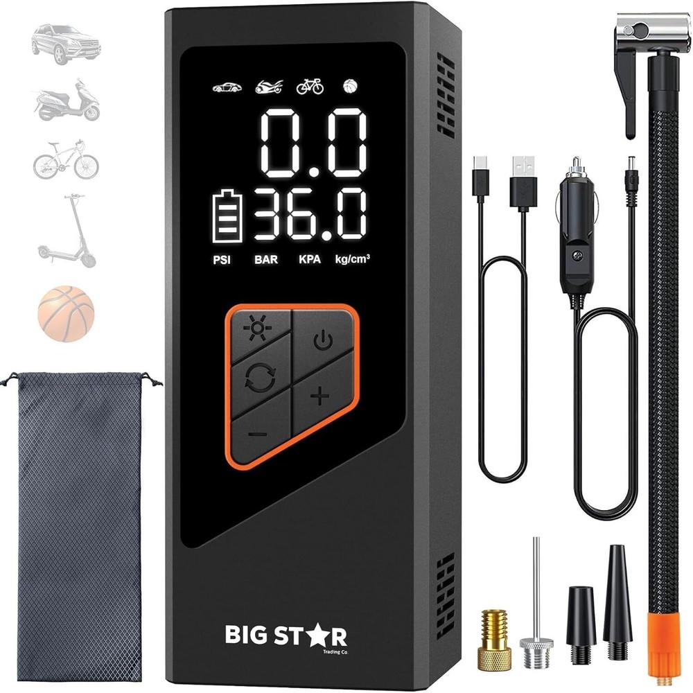 150 PSI Portable Tire Inflator with 25000 mAh Air Compressor for Car Tires