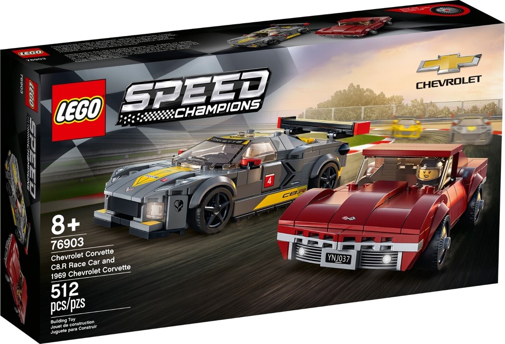 LEGO (76903) Chevrolet Corvette C8.R & 1969 Corvette Speed Champions New Sealed