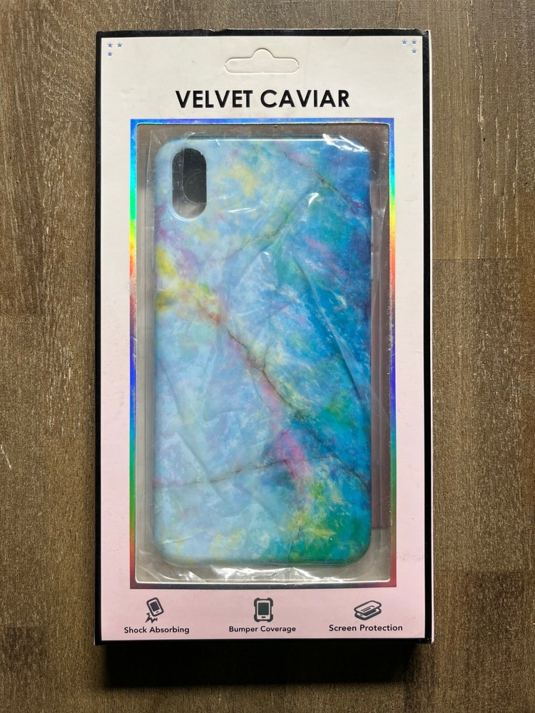 Velvet Caviar Opal Blue Marble Case for iPhone X