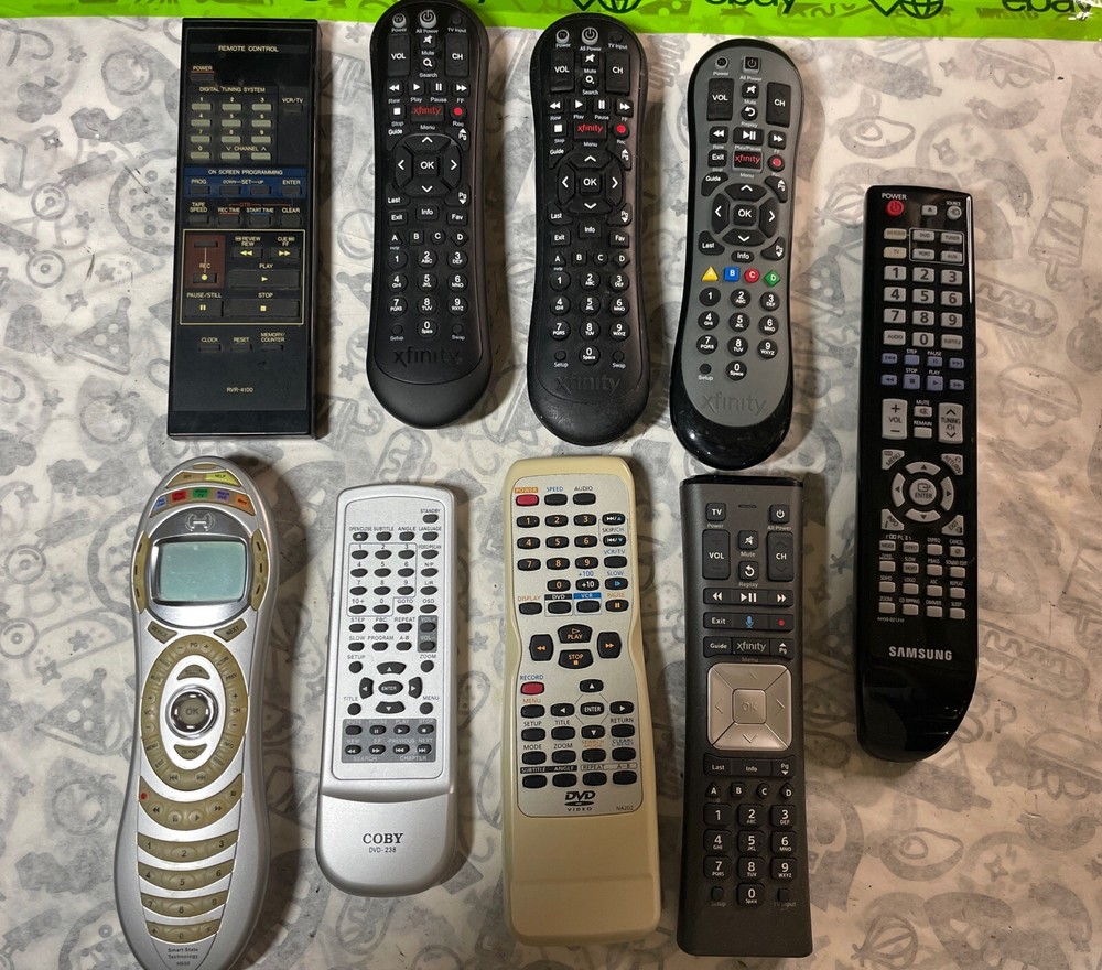 Remote Lot 9 Tv Stereo Cable VCR DVD