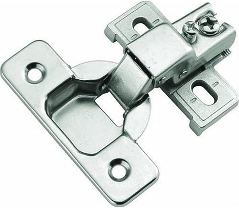 P5124-14 1/2-Inch Overlay Euro Frame Hinge, Bright Nickel