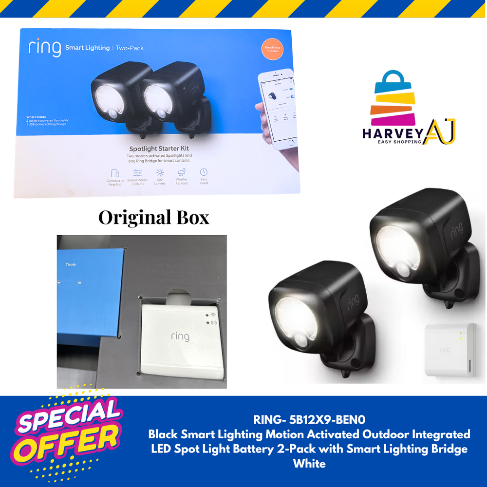 Ring 5B12X9BEN0 Smart LED Bulb Add-On in Black