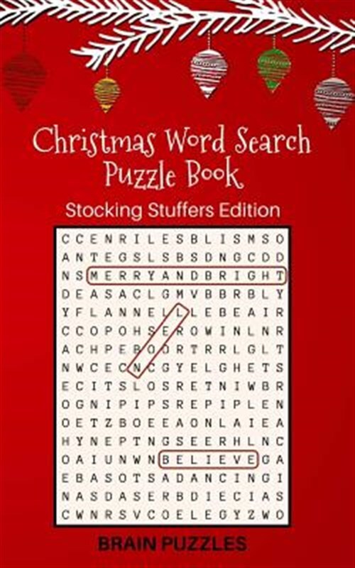 Christmas Word Search Puzzl: Stocking Stuffers Edition: Great Gift for Kids a...