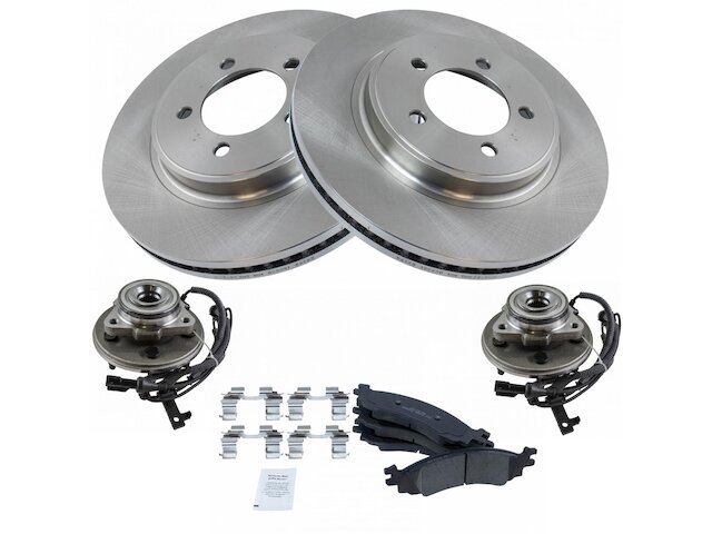 Front Brake Pad and Rotor and Wheel Hub Kit fits Mountaineer 2006-2010 76GGSY