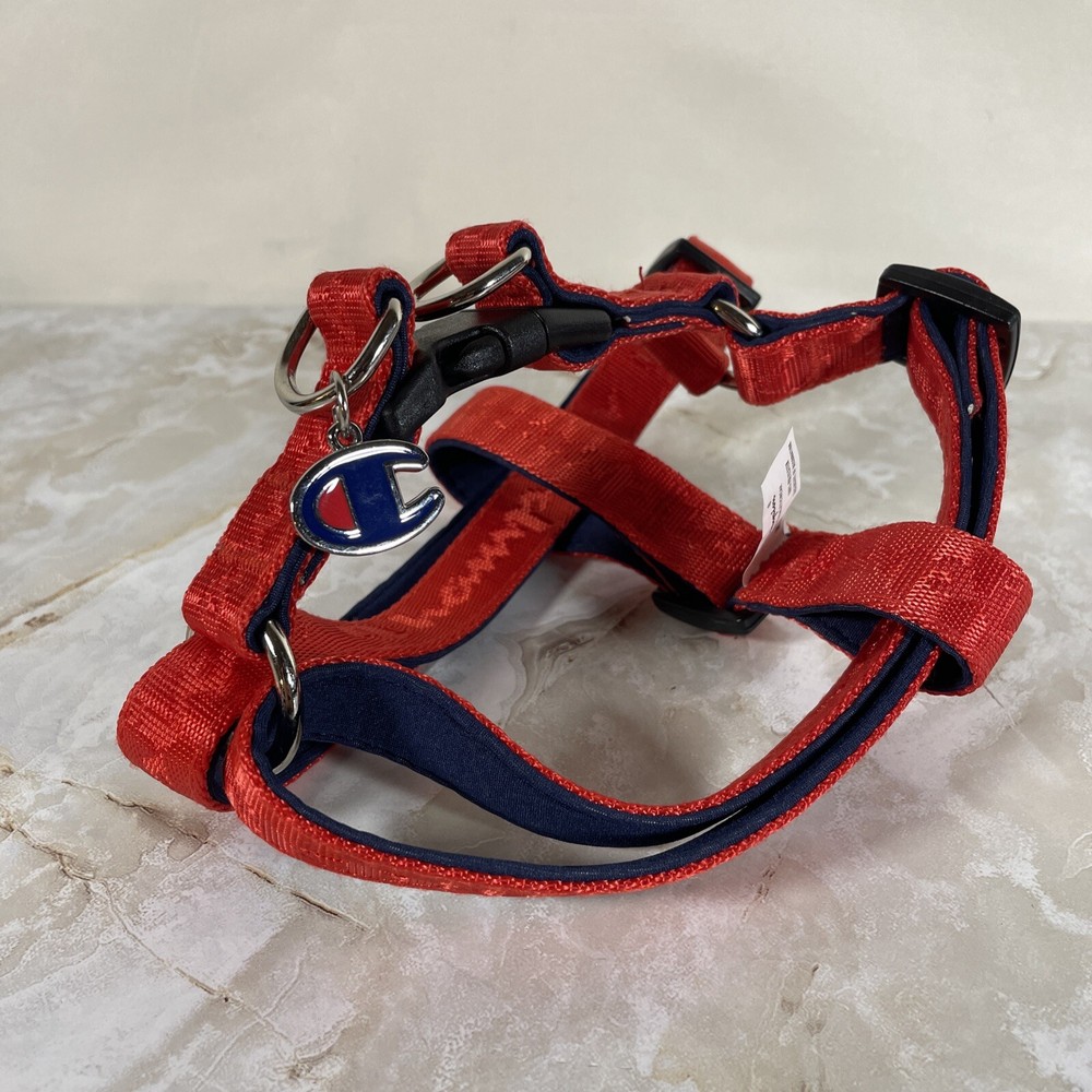 Champion Authentic Athleticwear Dog Harness Red Size Medium Fits 15