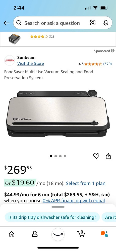 FoodSaver Vacuum Sealer System with Bags for Fresh Food Storage