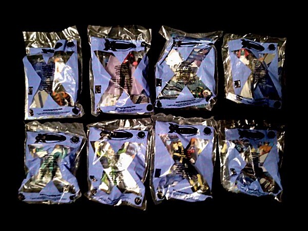 2001 Burger King X-Men Evolution Kids Meal Complete 8-Piece Toy Set with CDs MIP