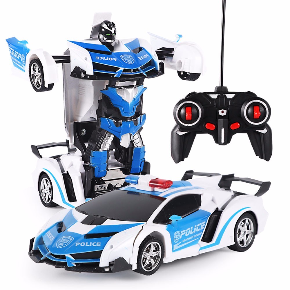 1:18 Transformer RC Robot Car Remote Control 2 IN 1 Kids Boy Toy Xmas B-Day Gift
