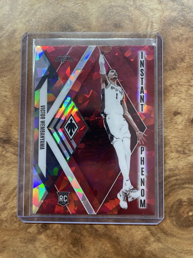 2023-24 Panini Phoenix Victor Wembanyama Rookie Red Ice RC #13 Spurs NBA Instant Phenom