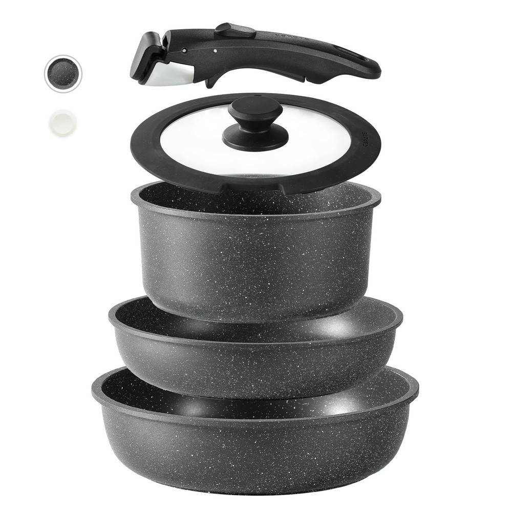 Nonstick Cookware Sets with Detachable Handles for Versatile Kitchen Use