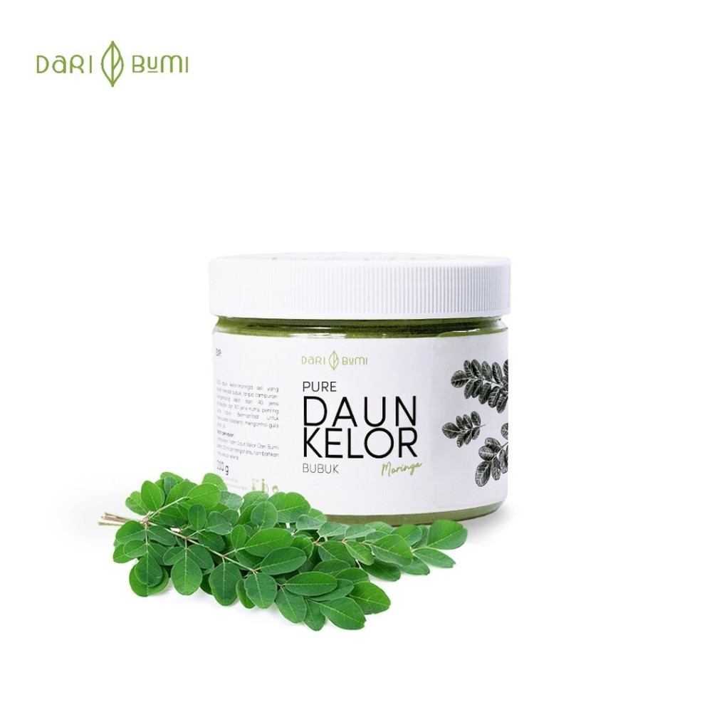 DAUN KELOR MORINGA LEAF Powder Premium Pure Organic 150gr